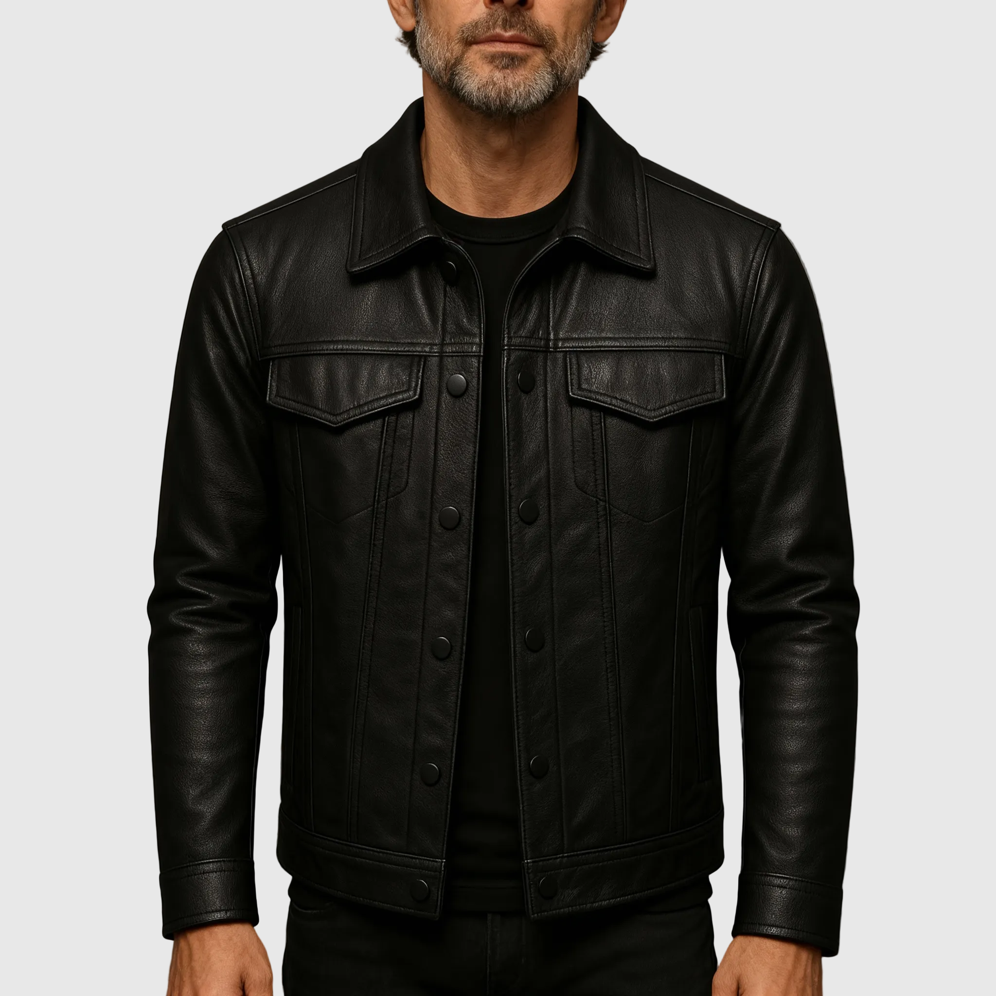 Delviera Men's Premium Faux Leather Rider Jacket | Vegan Leather Motorcycle Jacket for Men | Smart Casual Streetwear & Urban Outerwear