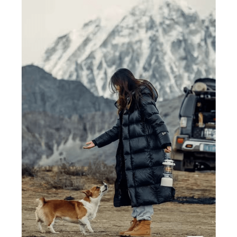 Aurora Women's Warm Waterproof Longline Down Jacket | Puffer Coat for Women | Stylish Extreme Cold Weather Outerwear