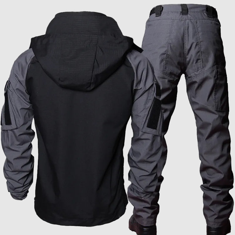 Eddie Men's Durable Waterproof Jacket & Trouser Set | Windproof Waterproof Work Suit for Men | Heavy Duty Rain Suit for Outdoor Workwear