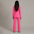 Christian Women's Chic Tweed Suit Set | Longline Blazer & Tailored Trousers Co-Ord