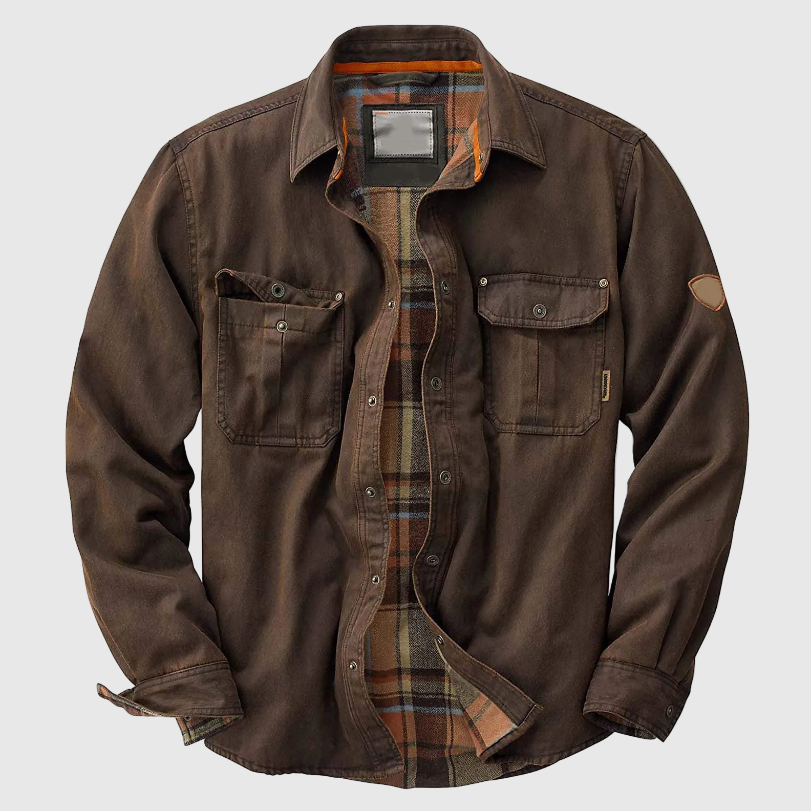 Everest Men's All-Season Waxed Trucker Jacket | Waxed Cotton Canvas Jacket for Men | Weatherproof Casual Outdoor Everyday Outerwear