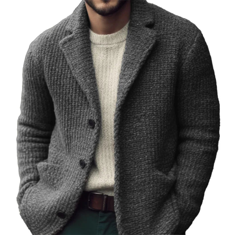 Derek Cardigan Homme – Soft Knit, Regular Fit & Elegant Button Closure