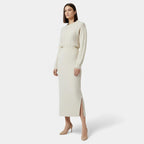 Women’s Wool A-Line Split Midi Skirt