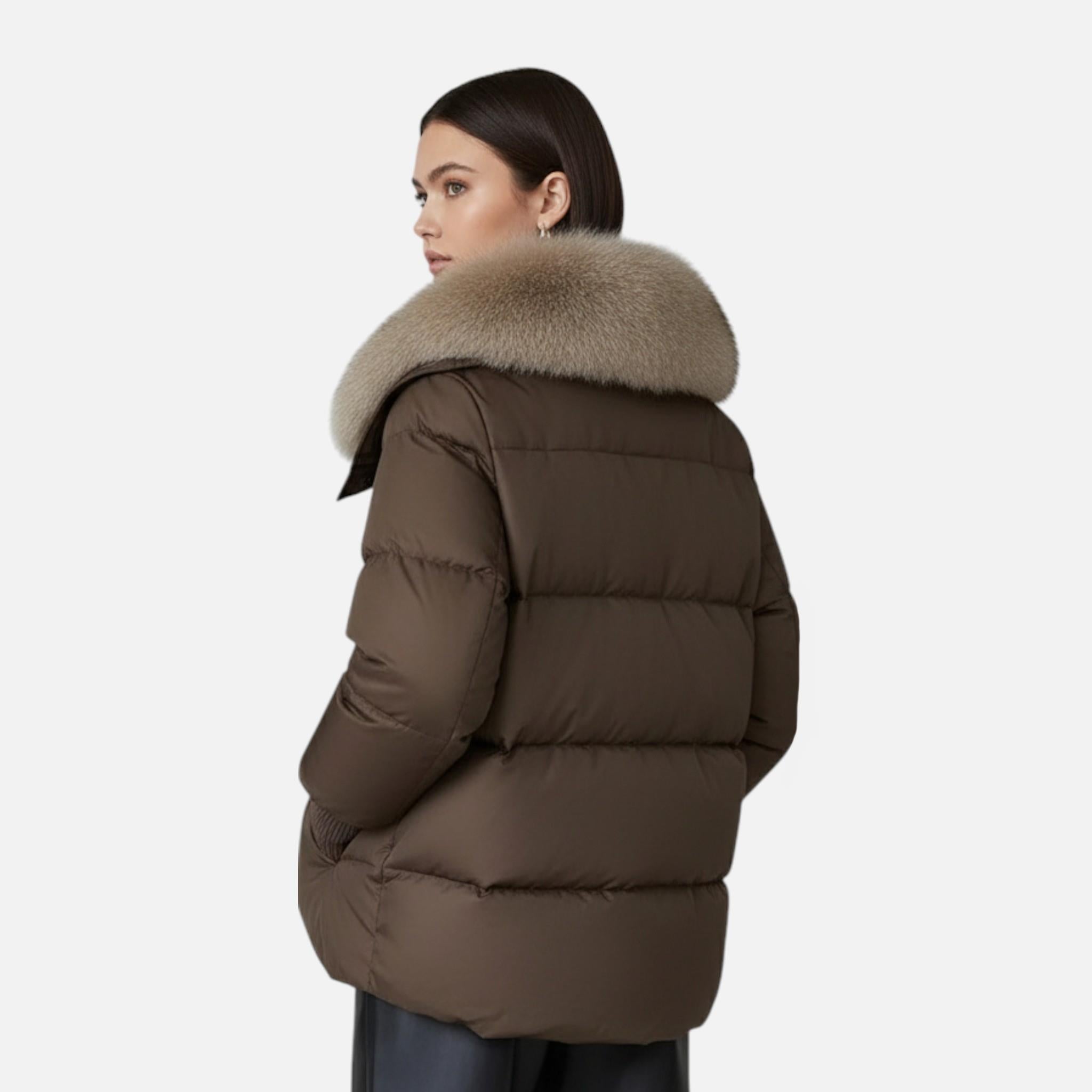 Women’s Fur-Collar Down Cotton Jacket