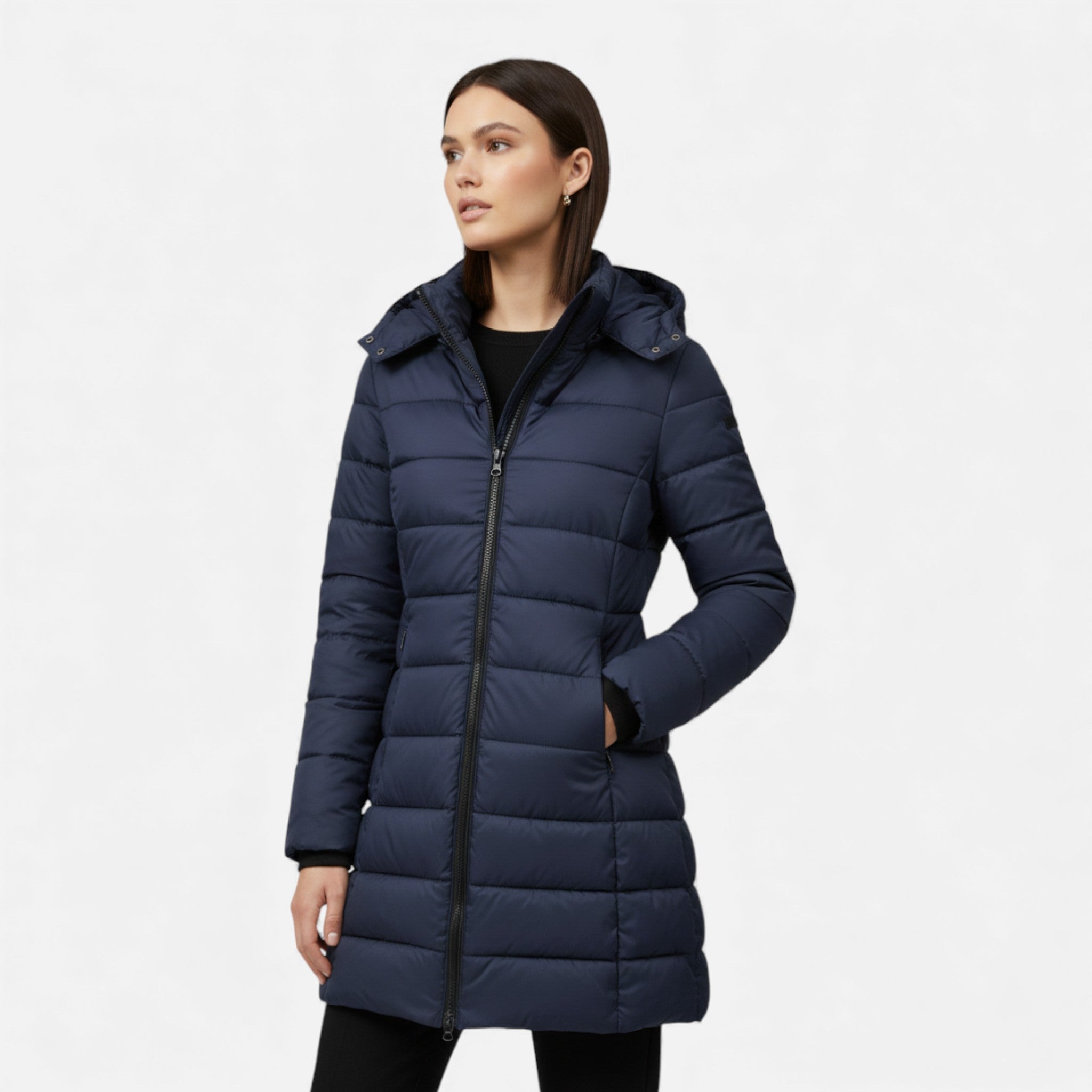 Women’s Quilted Cotton-Blend Autumn Winter Jacket