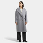 Women’s Double Pocket Wool-Blend Winter Coat