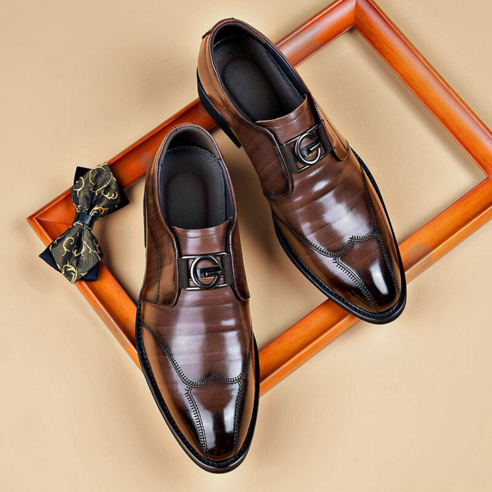 Giovanni Men's Shoes | Premium Genuine Leather Dress Shoes for Men | Formal Business & Wedding Footwear