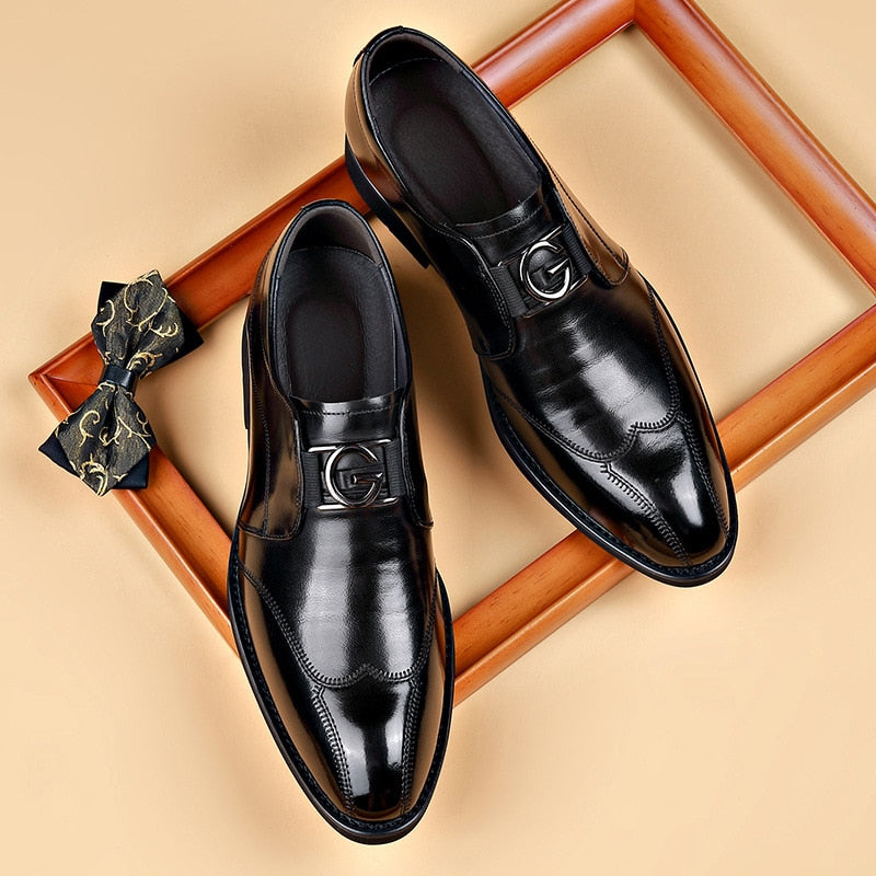 Giovanni Men's Shoes | Premium Genuine Leather Dress Shoes for Men | Formal Business & Wedding Footwear