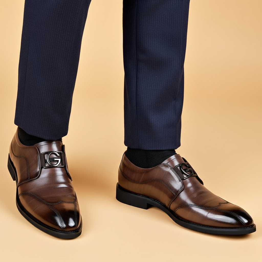 Giovanni Men's Shoes | Premium Genuine Leather Dress Shoes for Men | Formal Business & Wedding Footwear
