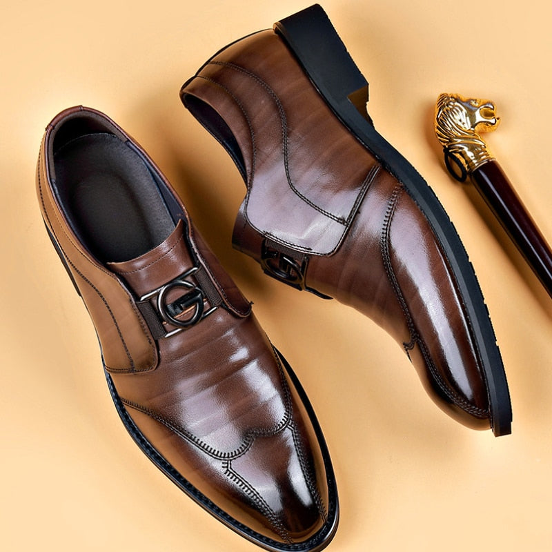 Giovanni Men's Shoes | Premium Genuine Leather Dress Shoes for Men | Formal Business & Wedding Footwear