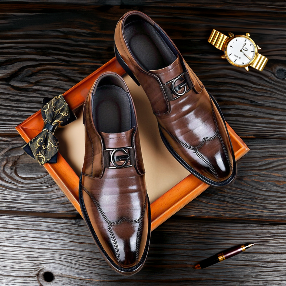 Giovanni Men's Shoes | Premium Genuine Leather Dress Shoes for Men | Formal Business & Wedding Footwear
