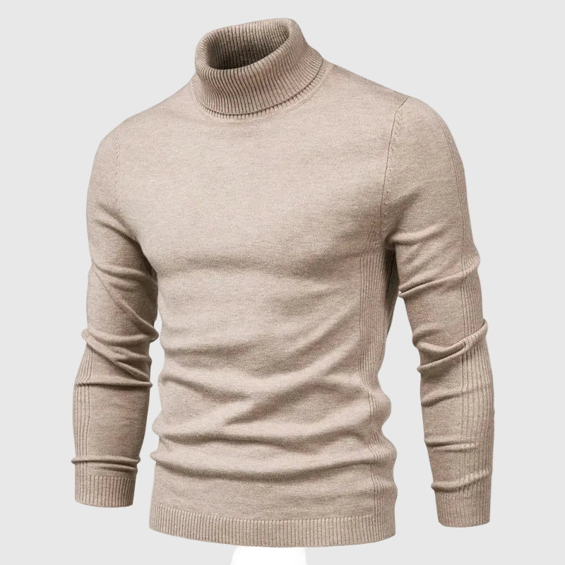Nico Men's Merino Wool Blend Turtleneck Sweater | Soft Warm Roll Neck Jumper for Men | Smart Casual Everyday Winter Knitwear