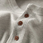 Heritage Men's Ultra-Soft Cotton Henley Shirt | Classic Long Sleeve Henley T-Shirt for Men | Casual Everyday Layering Essential