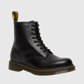 Vesper Women's Flat Lace-Up Mid-Calf Boots | Faux Leather Everyday Combat Boots for Women