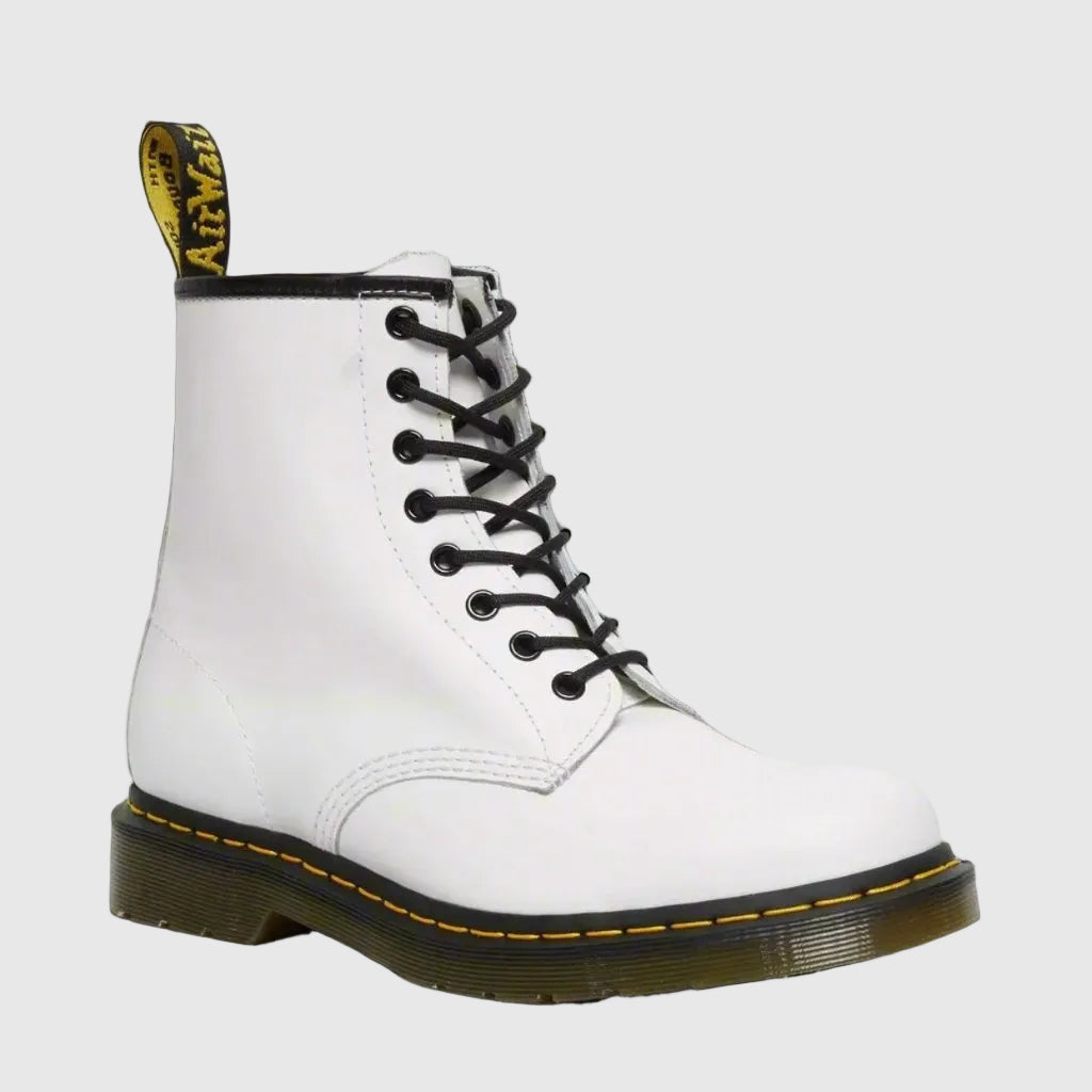 Vesper Women's Flat Lace-Up Mid-Calf Boots | Faux Leather Everyday Combat Boots for Women