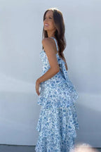 Denise Women's Floral Corset Tiered Maxi Dress | Wedding Guest Summer Dress | Occasion & Evening