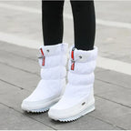 Nordic Women's Waterproof Snow Boots | Warm Insulated Mid-Height Winter Boots for Women | Cosy All-Weather Cold Weather Footwear