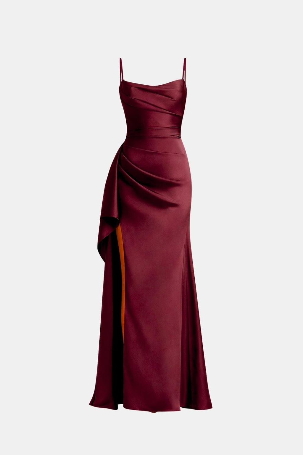 Kennedi Women's Satin Maxi Dress | Draped Slip Occasion Dress | Wedding Guest & Evening Wear