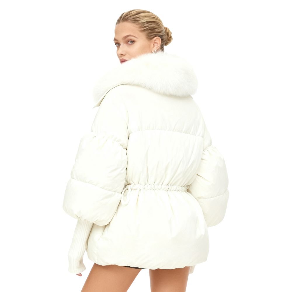Juniper Women's White Puffer Jacket | Warm Lightweight Padded Jacket for Women | Casual Everyday Winter Outerwear