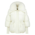 Juniper Women's White Puffer Jacket | Warm Lightweight Padded Jacket for Women | Casual Everyday Winter Outerwear
