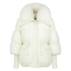 Juniper Women's White Puffer Jacket | Warm Lightweight Padded Jacket for Women | Casual Everyday Winter Outerwear