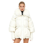 Juniper Women's White Puffer Jacket | Warm Lightweight Padded Jacket for Women | Casual Everyday Winter Outerwear