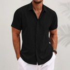 Lauro Men's Linen Summer Shirt | Lightweight Breathable Linen Shirt for Men | Smart Casual Holiday & Everyday Summer Wear