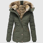 Tundra Women's Warm Winter Parka with Faux Fur Lining | Hooded Fur-Lined Mid-Length Winter Jacket for Women