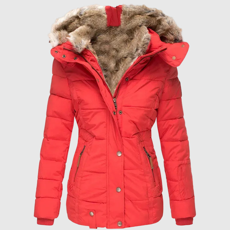 Tundra Women's Warm Winter Parka with Faux Fur Lining | Hooded Fur-Lined Mid-Length Winter Jacket for Women