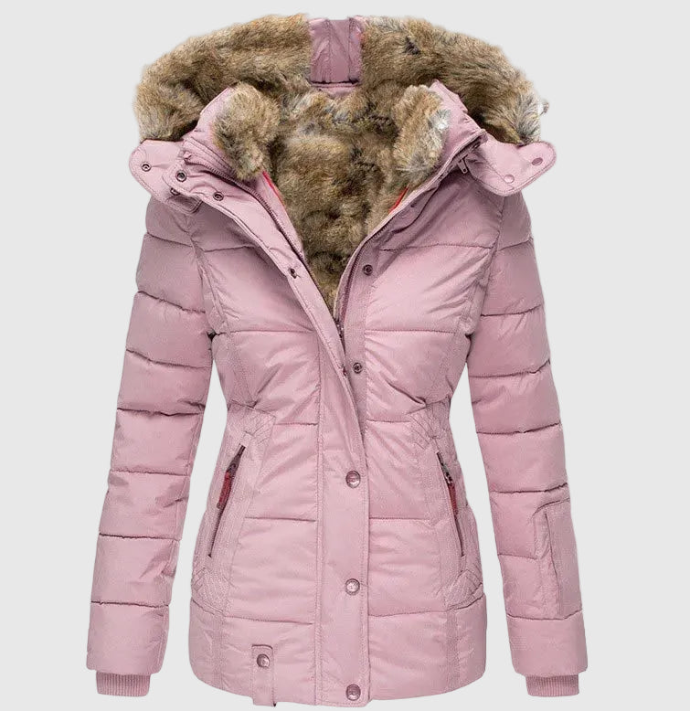 Tundra Women's Warm Winter Parka with Faux Fur Lining | Hooded Fur-Lined Mid-Length Winter Jacket for Women