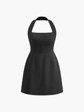 Levant Women's Halter Mini Dress | Backless A-Line Going Out Dress | Bridal & Occasion Wear