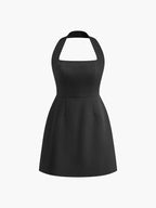 Levant Women's Halter Mini Dress | Backless A-Line Going Out Dress | Bridal & Occasion Wear