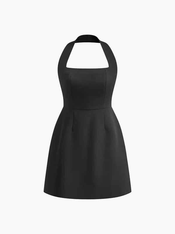 Levant Women's Halter Mini Dress | Backless A-Line Going Out Dress | Bridal & Occasion Wear