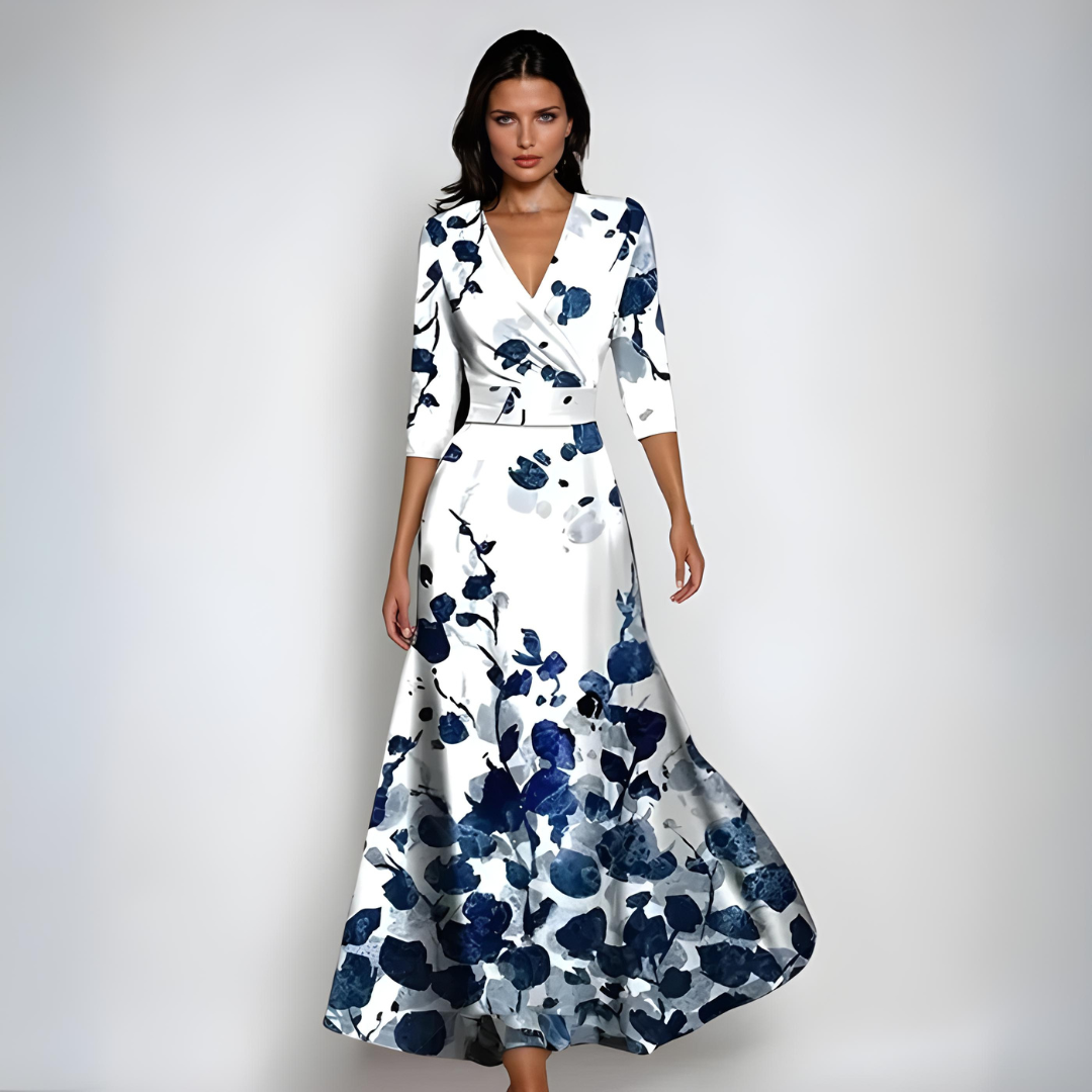 Lynor Women's Elegant Floral Maxi Dress | Flowing Casual Long Floral Dress for Women | Boho Chic Summer & Everyday Holiday Style
