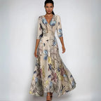 Lynor Women's Elegant Floral Maxi Dress | Flowing Casual Long Floral Dress for Women | Boho Chic Summer & Everyday Holiday Style