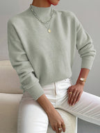 Marga Women's Elegant Cashmere Blend Turtleneck Sweater | Soft Luxury Roll Neck Jumper for Women