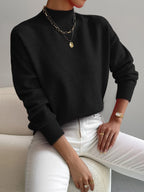 Marga Women's Elegant Cashmere Blend Turtleneck Sweater | Soft Luxury Roll Neck Jumper for Women