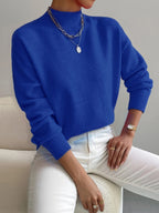 Marga Women's Elegant Cashmere Blend Turtleneck Sweater | Soft Luxury Roll Neck Jumper for Women