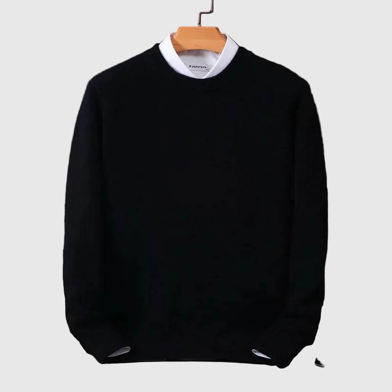 Men's Classic Cashmere Pullover Sweater – Warm Knit Pullover