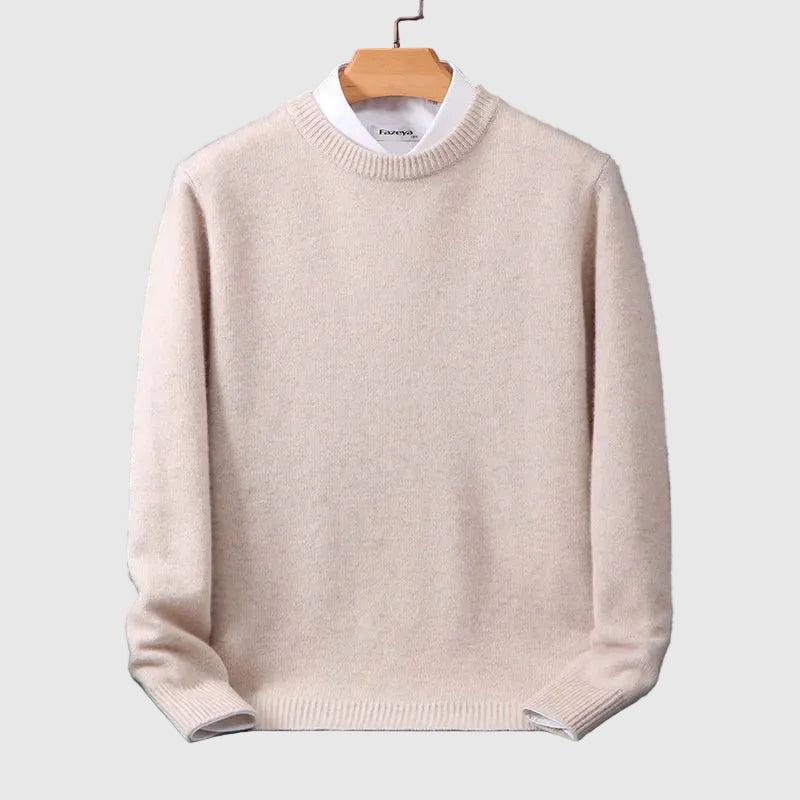 Men's Classic Cashmere Pullover Sweater – Warm Knit Pullover