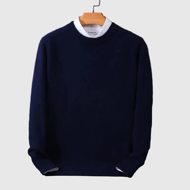 Men's Classic Cashmere Pullover Sweater – Warm Knit Pullover
