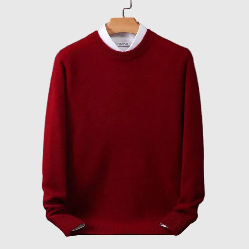 Men's Classic Cashmere Pullover Sweater – Warm Knit Pullover