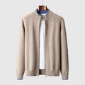 Men's Cashmere Blend Zip Sweater | Luxury Half-Zip Jumper for Men | Smart Casual Knitwear