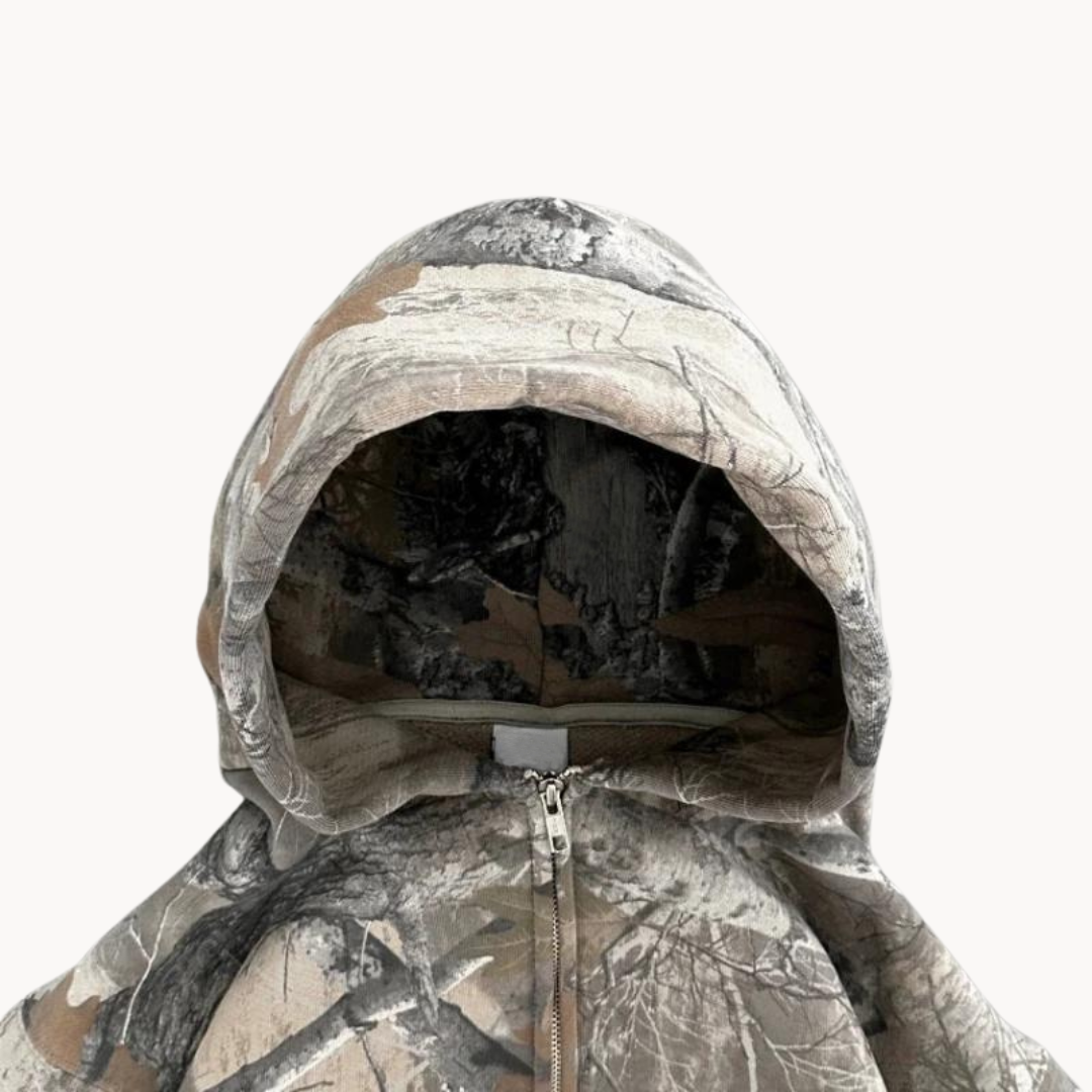 Men's Camouflage Hoodie | Casual Camo Pullover Sweatshirt for Men | Streetwear & Outdoor Style