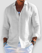 Men's Linen Casual Shirt | Lightweight Breathable Button Down Linen Shirt for Men | Summer Holiday