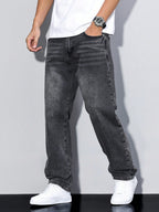 Men’s Straight Leg Jeans – Regular Fit Casual Denim