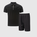 Riviera Men's Summer Polo & Shorts Co-Ord Set | Cotton Casual Two-Piece Set for Men