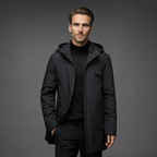 Men’s Hooded Winter Parka – Insulated Padded Coat
