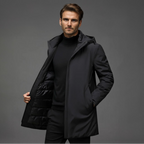 Men’s Hooded Winter Parka – Insulated Padded Coat