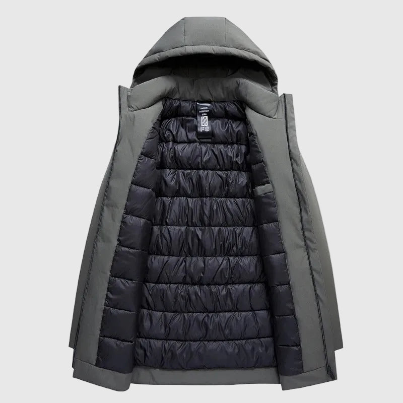 Men’s Hooded Winter Parka – Insulated Padded Coat